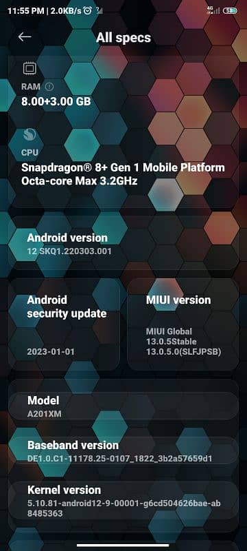 Xiaomi Mi 12t pro 8+3/256 Snapdragon 8 Gen 1 7