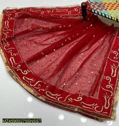 1 pc women, s Net Embroidered Nikkah Dupatta