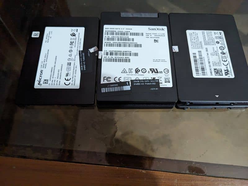 128,256 SSD. 100%  Original Branded SSD 2