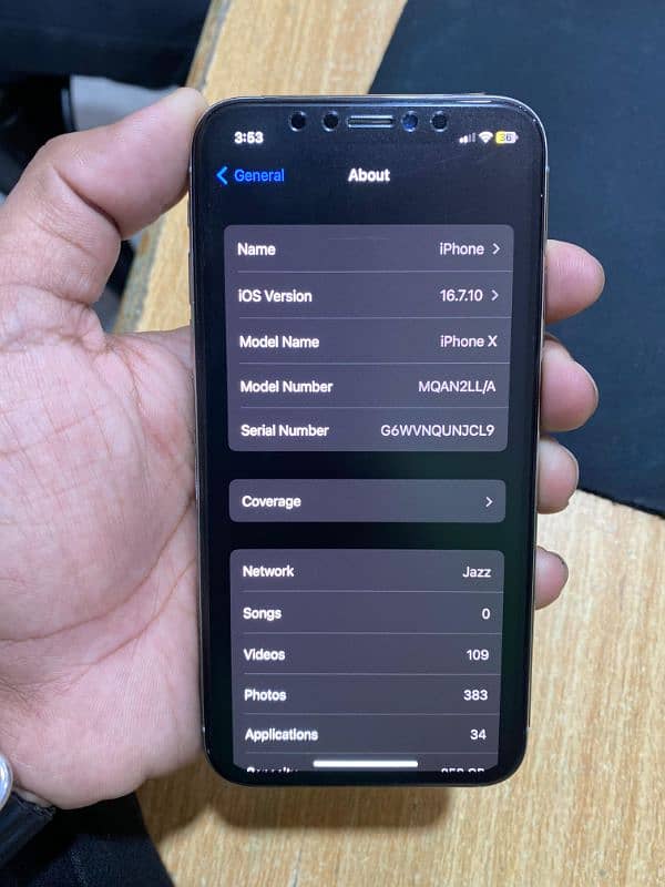 iPhone X 256GB Official PTA Approved 4