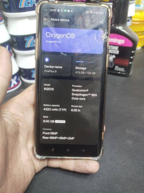 ONEPLUS 8 8/128 FRONT Broken SALE/EXCHANGEPOSSIBLE with good phone 2