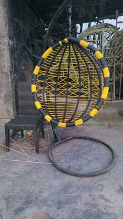 Rattan swing