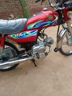 Honda CD 70 24 model for sell brand new fresh condition 03446464638 0