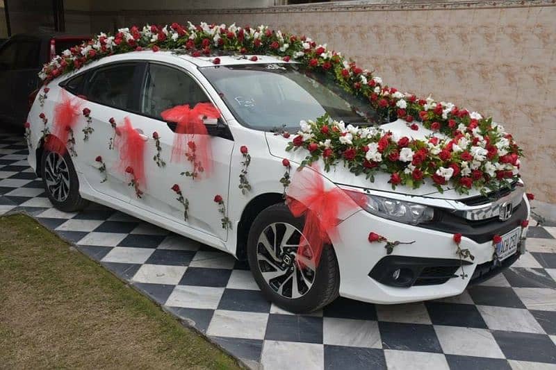 Rooms and cars decore with fresh flowers 4