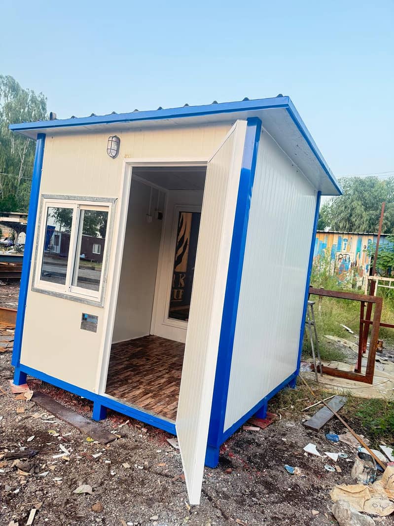 prefab cabin portable toilets site office container office with bath 2