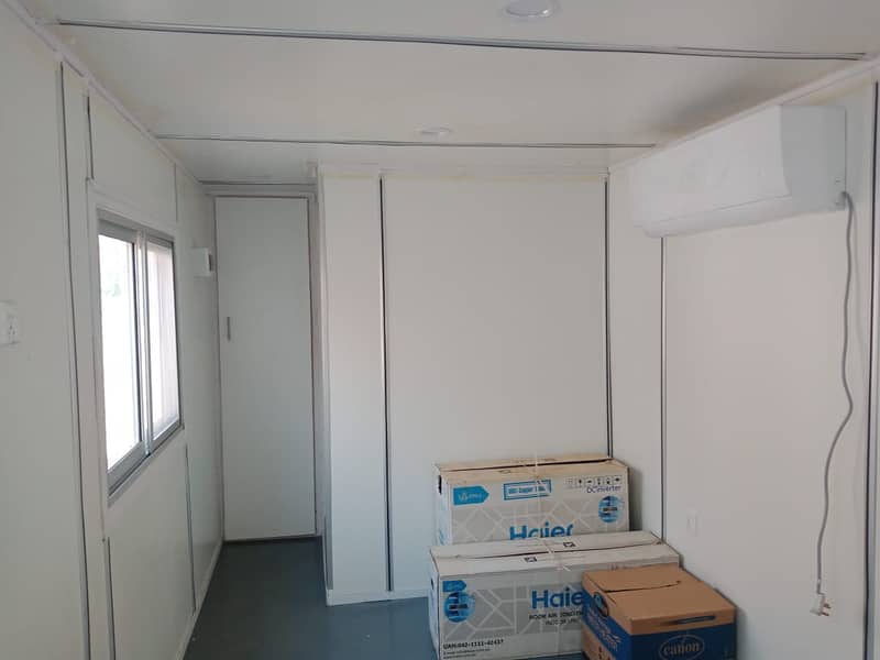 prefab cabin portable toilets site office container office with bath 15