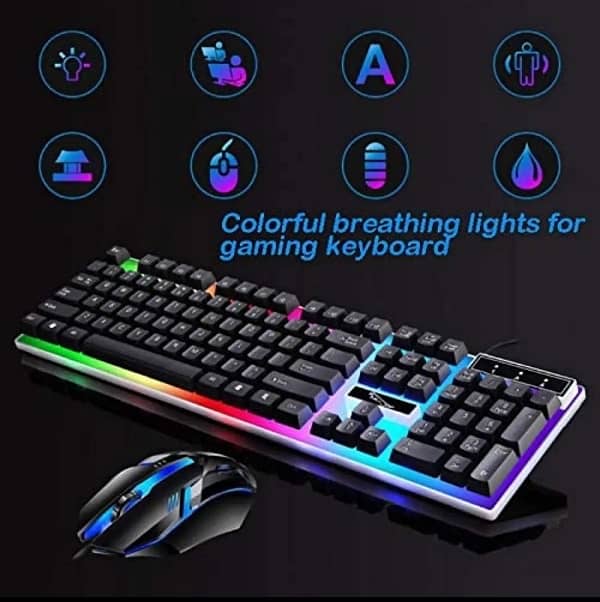 RGB gaming keyboard and mouse in cheap price 1