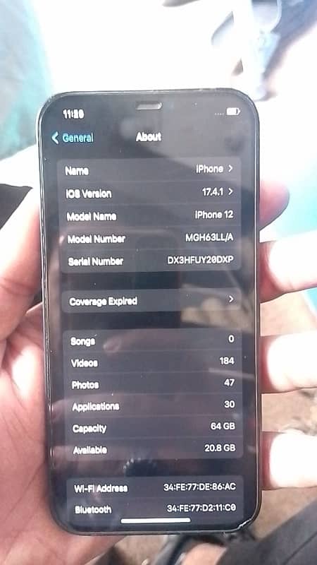 iphone 12  JV 64 Gb bettery health 84 condition 10by9.5 all okiw 2