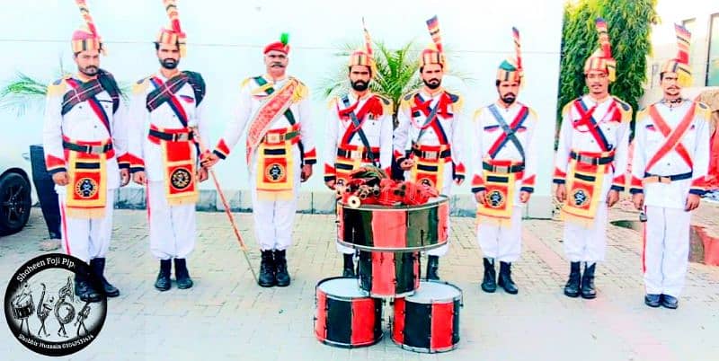 Fauji Band Party/Dhol for mendi & barat event/Pipe band/foji band baj 4