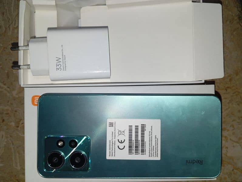 Redmi note 12 8/128 with Box and charger 2