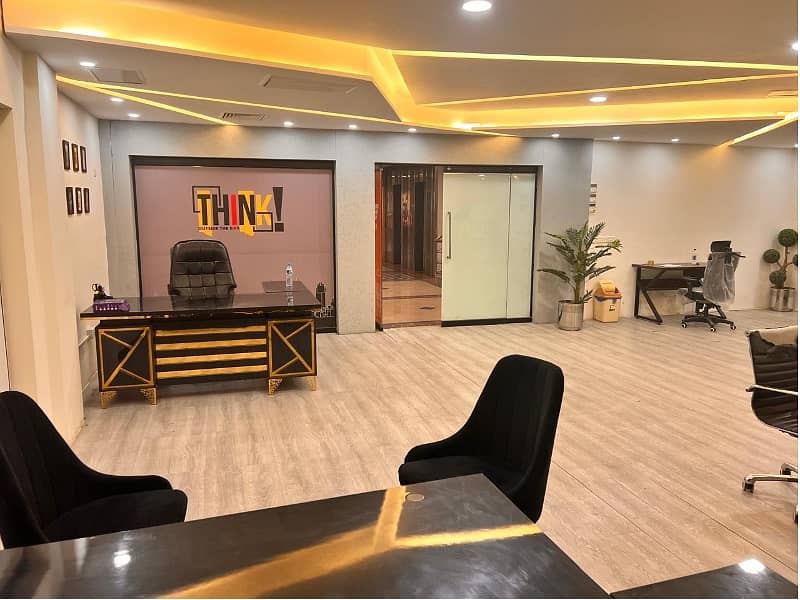 Area 1200 square Feet Brand New Corporation Office For Rent At Gulberg 3 Lahore 0