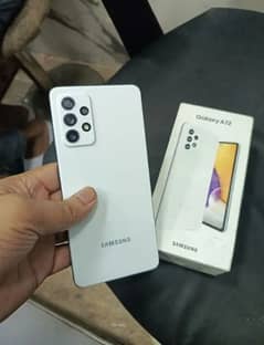 Samsung A72 brand new condition with box 0