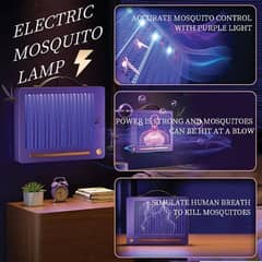 Wall-Mounted Rechargeable Mosquito Killer Lamp  Noiseless Bug Zapper