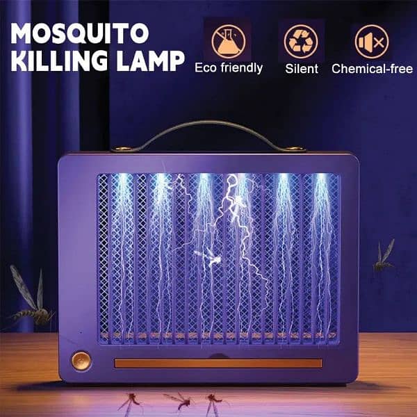 "Wall-Mounted Rechargeable Mosquito Killer Lamp  Noiseless Bug Zapper" 2