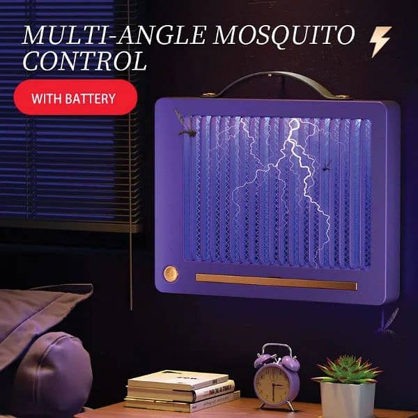 "Wall-Mounted Rechargeable Mosquito Killer Lamp  Noiseless Bug Zapper" 3