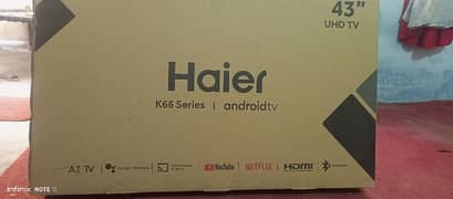 Haier android led 43 4k ultra hd result lush condition 10/10