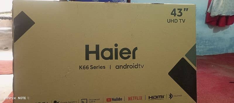 Haier android led 43 4k ultra hd result lush condition 10/10 1