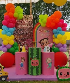 birthday decor/ baloon decor/Aqeeqa decor/ jumping/ magic show