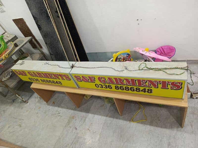 Sign Boards with light in good condition 0