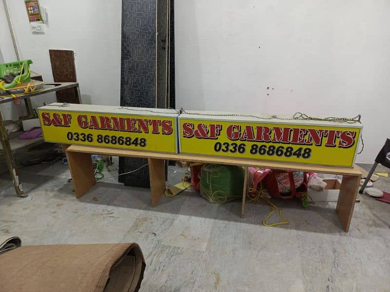 Sign Boards with light in good condition 1