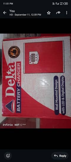 Delta 12 volt 30 Amp Battery Charger 3 month warranty