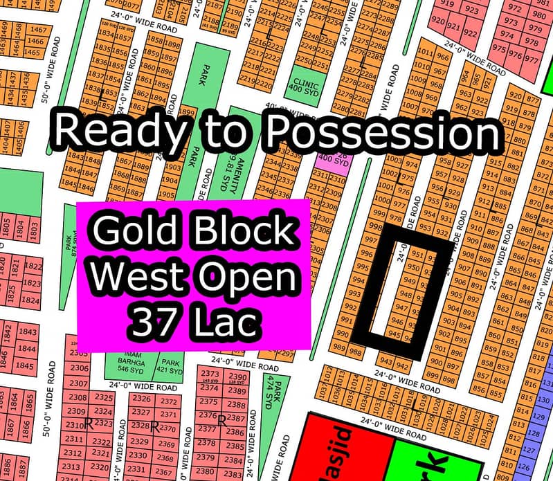 L - (West Open + Gold Block) North Town Residency Phase - 01 (Surjani) 0