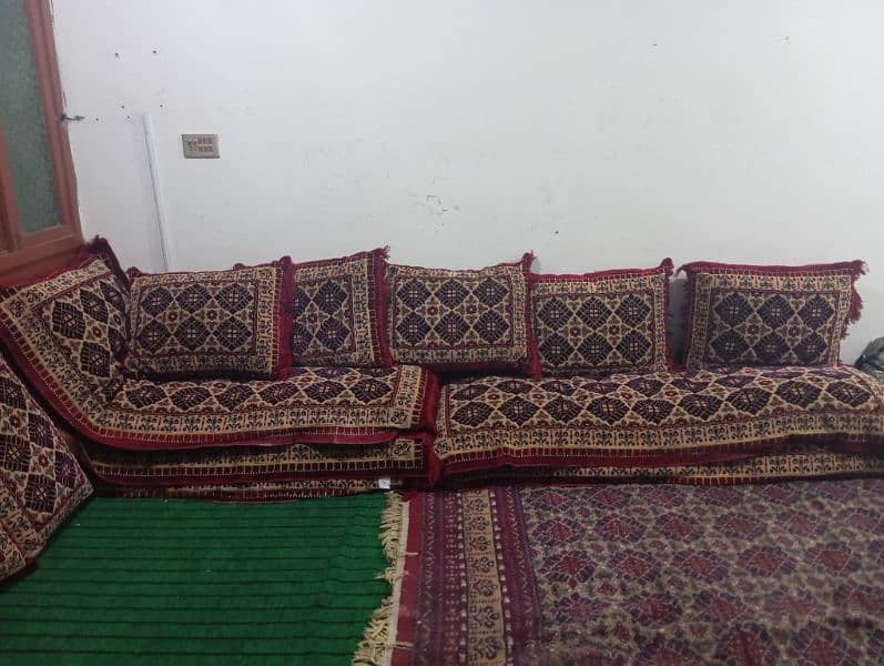 Turkish pillow with  carpet  mukamal set 1