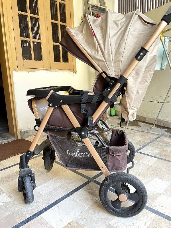 Belecoo baby luxury foldable stroller 3