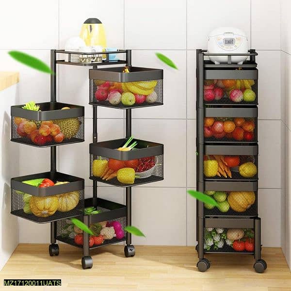 5 Layers Rotatable Fruit Basket 0