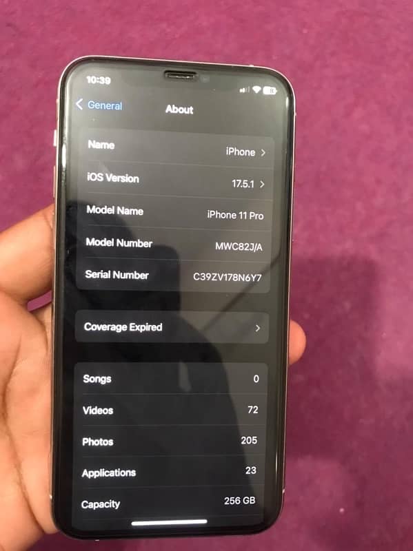 iphone 11 pro pta approved 256gb 8