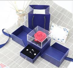 Forever Red Rose Jewellery gift box. 0