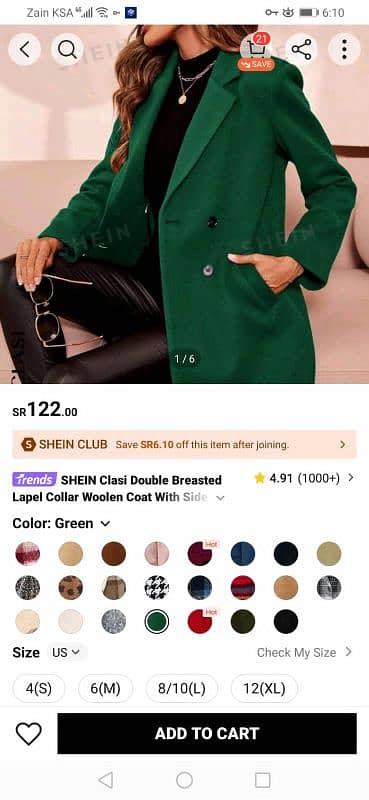 Shein long coat 3