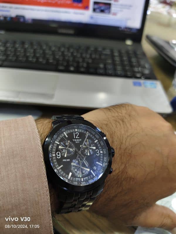 AoA Tissot  prc200 new watch ha on time uesd ha gift Ai the dubi sey 0