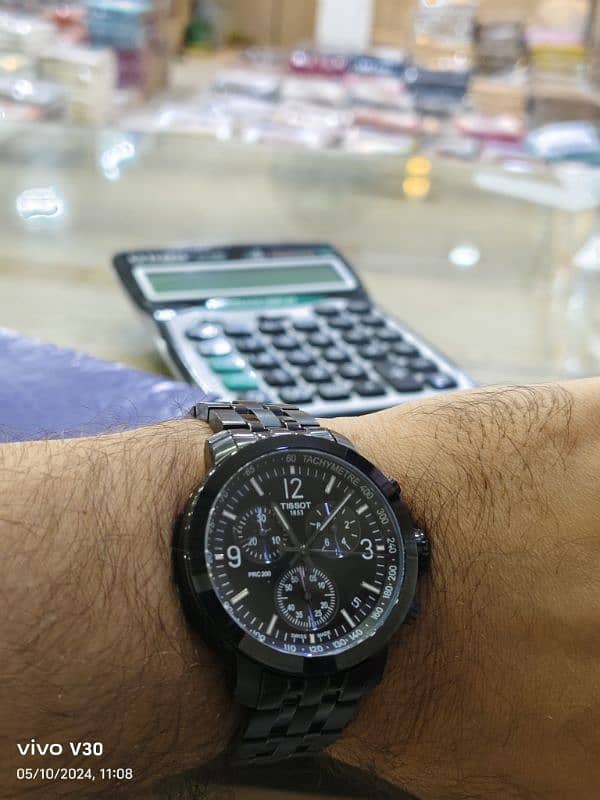 AoA Tissot  prc200 new watch ha on time uesd ha gift Ai the dubi sey 3