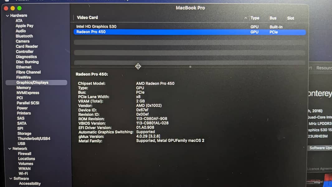 MacBook Pro 2016 15.4' 1