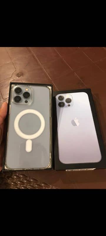 iphone 13 pro max 256 gb pta prove with box  water pack 1