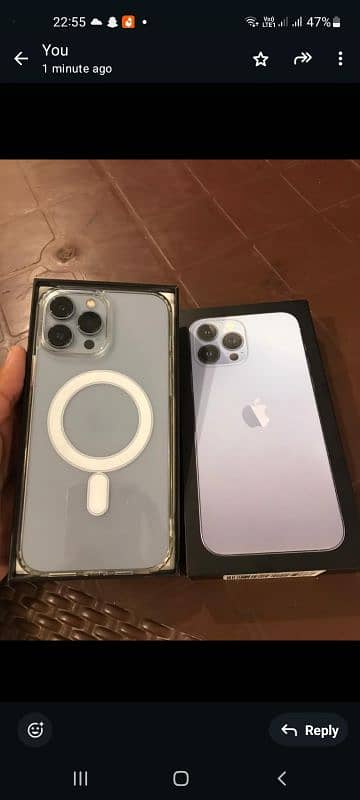 iphone 13 pro max 256 gb pta prove with box  water pack 4