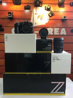 NIKON Z6, Nikon Nikkor Z 24-70mm f/4 S, FTZ Mount Adapter, Mint 10/10