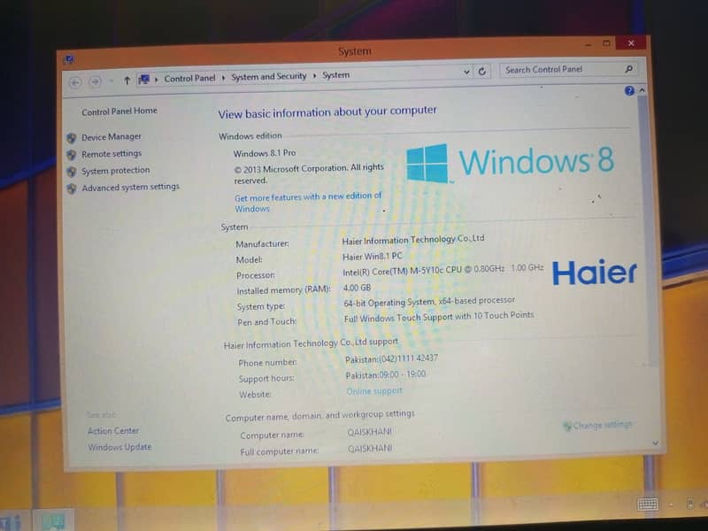 HAIER Y11 TOUCH LAPTOP 1