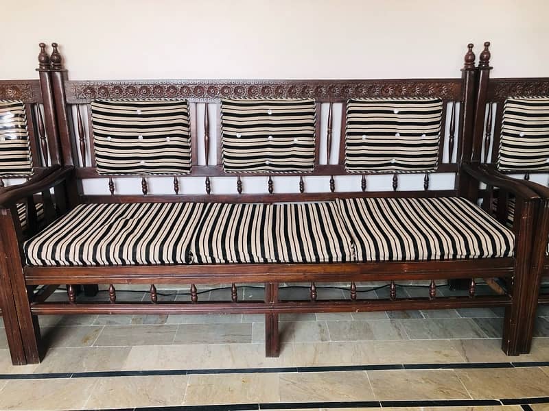 7 seater sofa set wooden 1