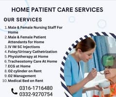 Home Medical care/Patient Attendant/Baby Care nurse/ baby care