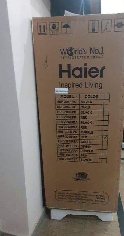 haier refrigerator box pack 3