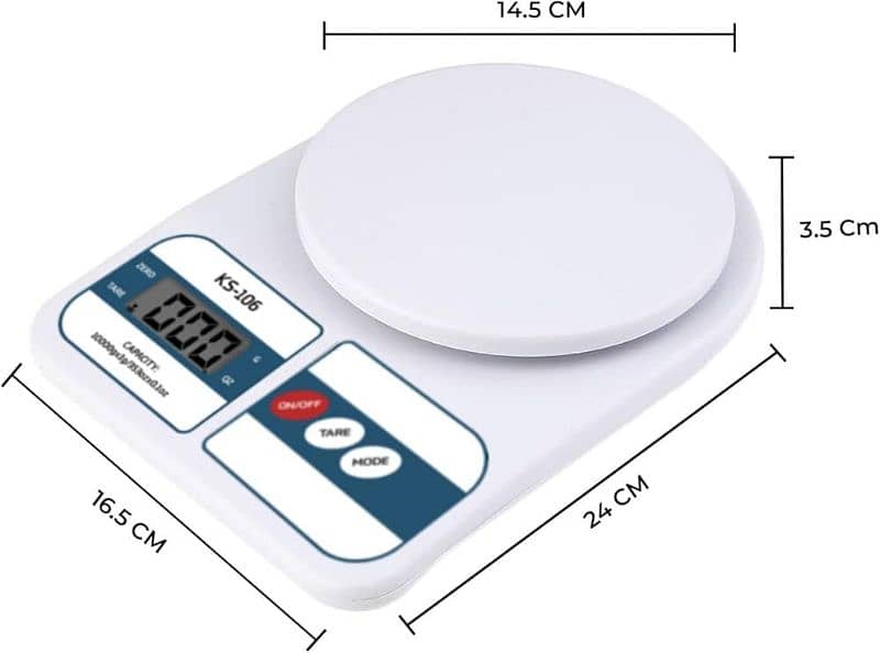 Weight Scale | Digital Mini Kitchen Weighing Scale   (03195489309) 1