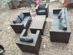 OUTDOOR GARDEN RATTAN UPVC FURNITURE SOFA SET CHAIRS TABLE UMBRELLA 0