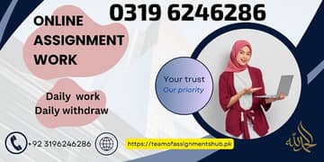 online Assignment work available typing and handwriting