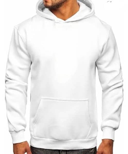 1 pc Men’s Fleece Plain Hoodie 1