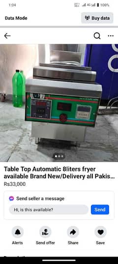 8 litr fryer automatic