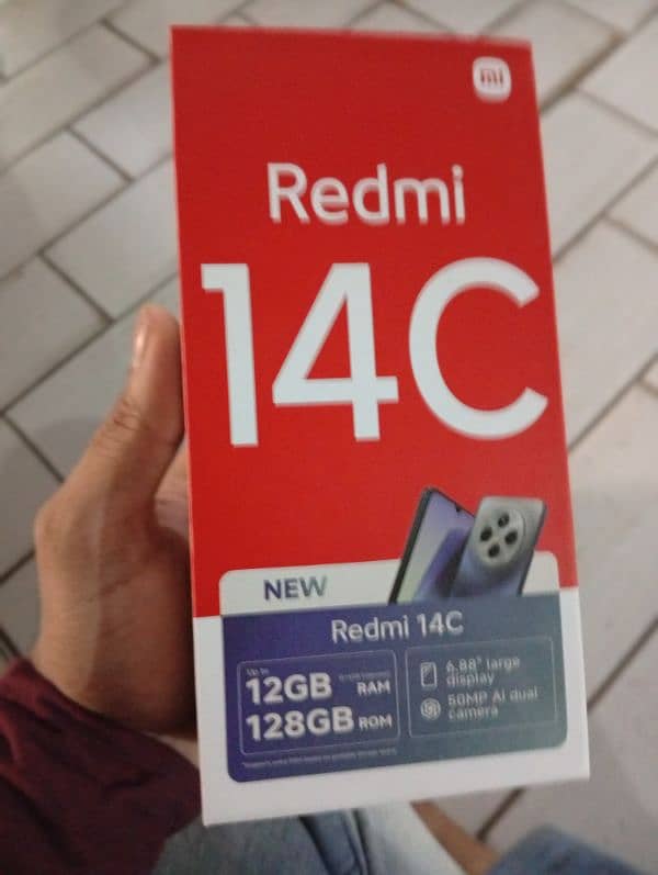 Redmi 14c Full worantyy 6/128 Just open box contact 03422846655 7