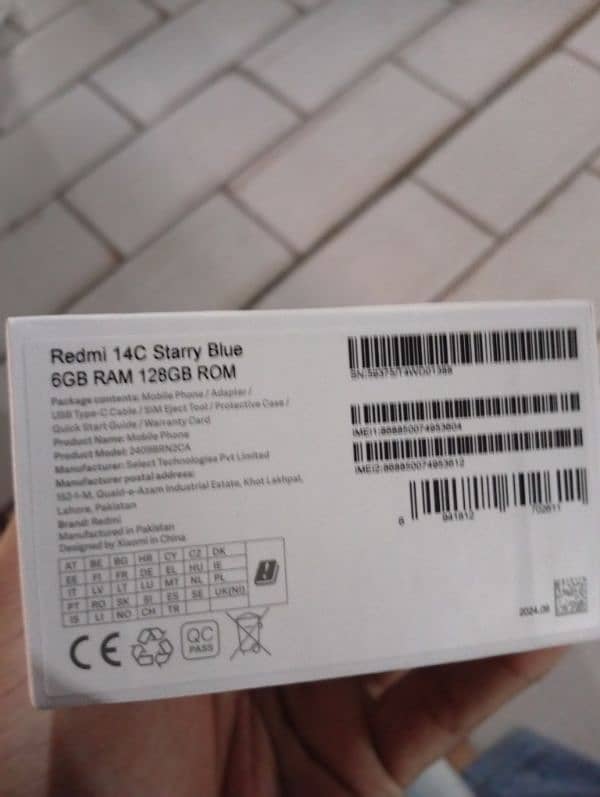 Redmi 14c Full worantyy 6/128 Just open box contact 03422846655 8