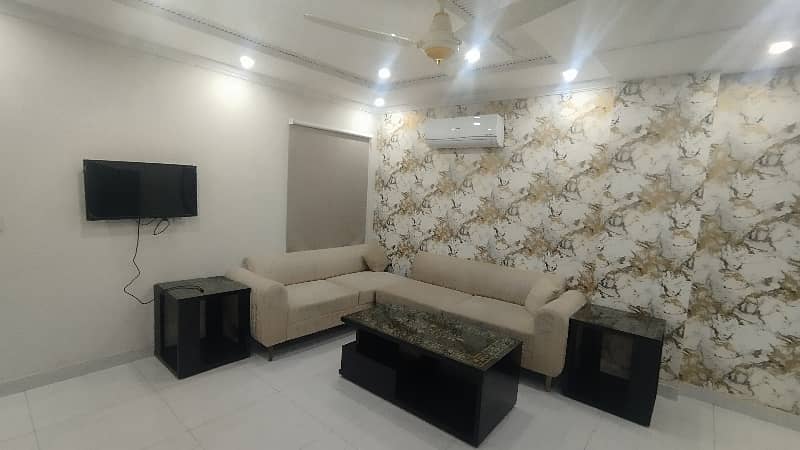 BRAND NEW 1 BEDROOM FURNISH FLAT AVAILABLE FOR RENT IN SECTOR C BAHRIA TOWN LAHORE 7